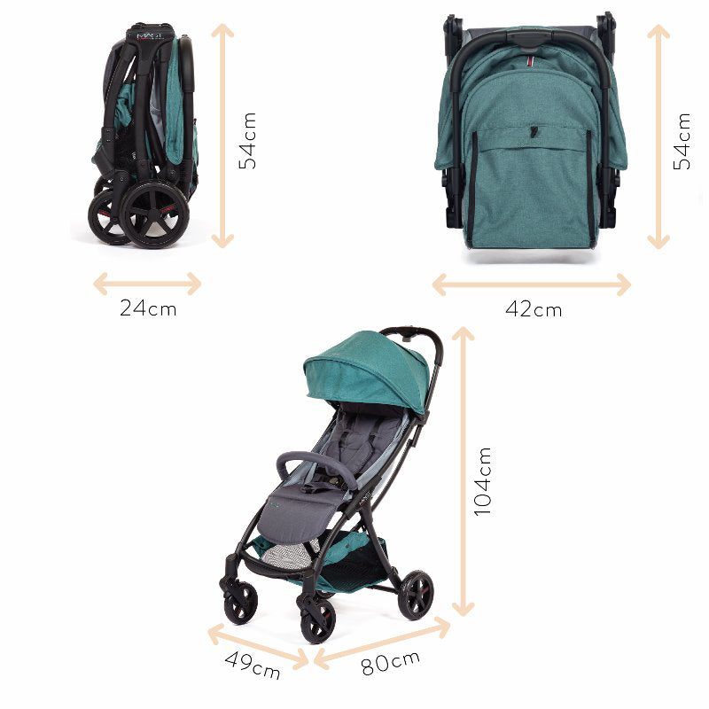 MAST® M2 Kompaktni otroški voziček Dark Grey Mast