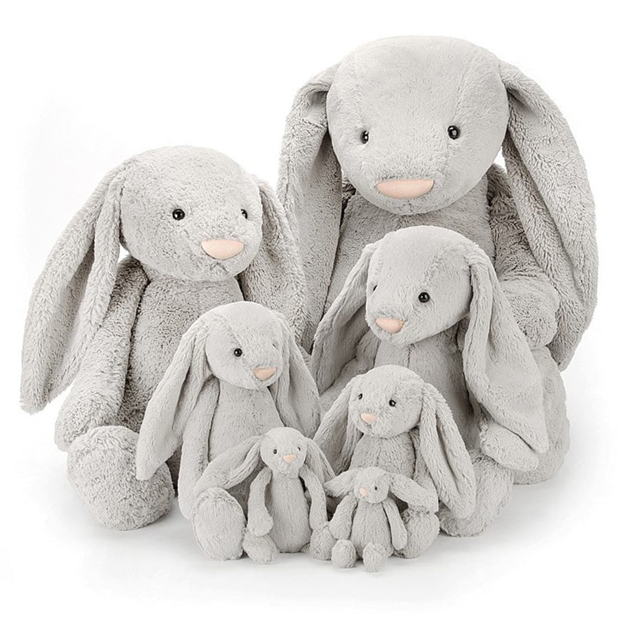 Jellycat® Plišasti zajček Bashful Silver Medium 31cm Jellycat