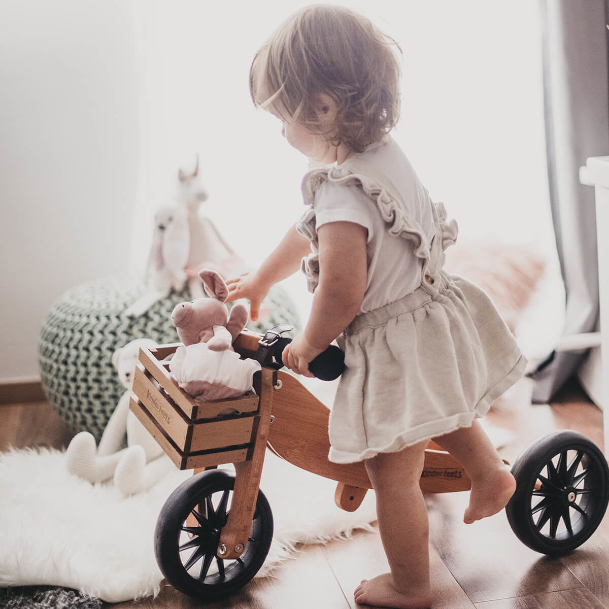 Kinderfeets® Lesen poganjalec Tiny Tot 2v1 Bamboo Kinderfeets