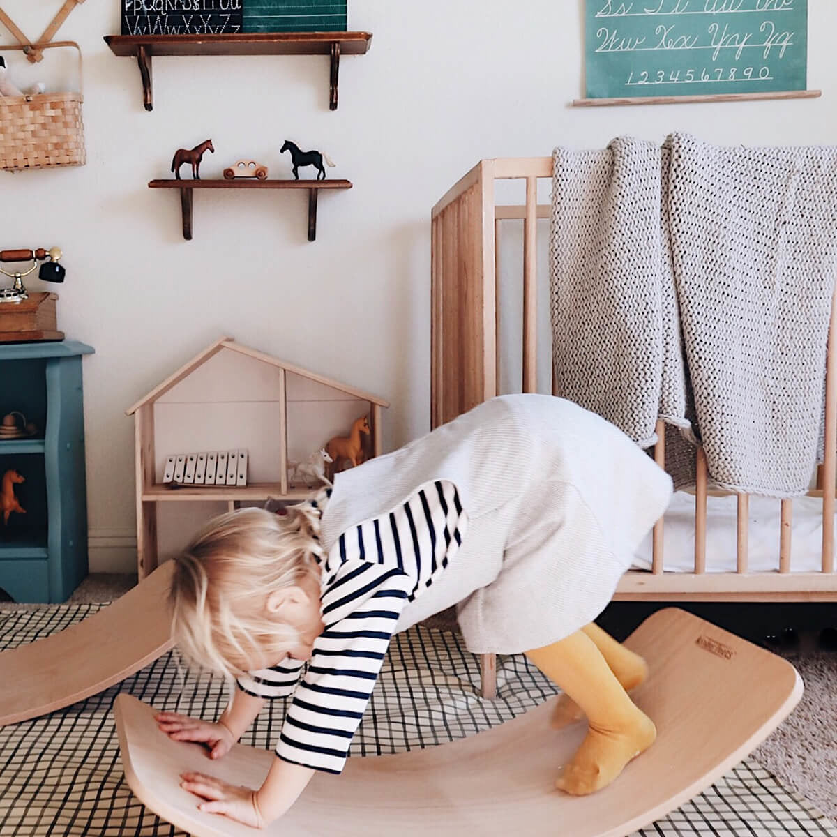 Kinderfeets® Deska za ravnotežje Silver Sage Kinderfeets