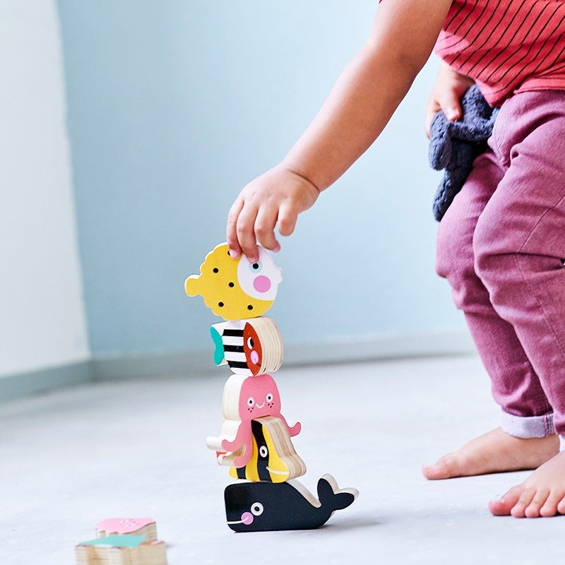 Petit Monkey® Lesene figurice zlaganje Ocean Petit Monkey