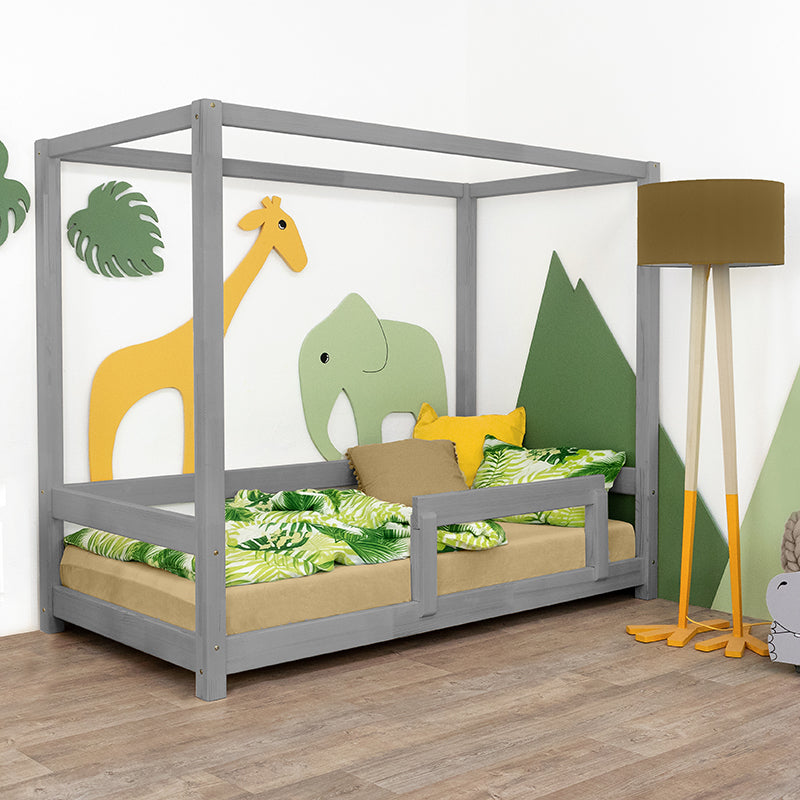 Benlemi® Otroška postelja Bunky 200x90 Grey Benlemi