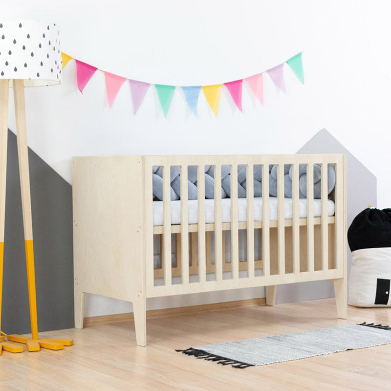 Benlemi® Otroška posteljica Sleepy 120x60 Natural Benlemi