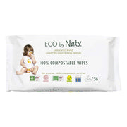 Eco by Naty® Osvežilni robčki Unscented 56 kosov Eco by Naty