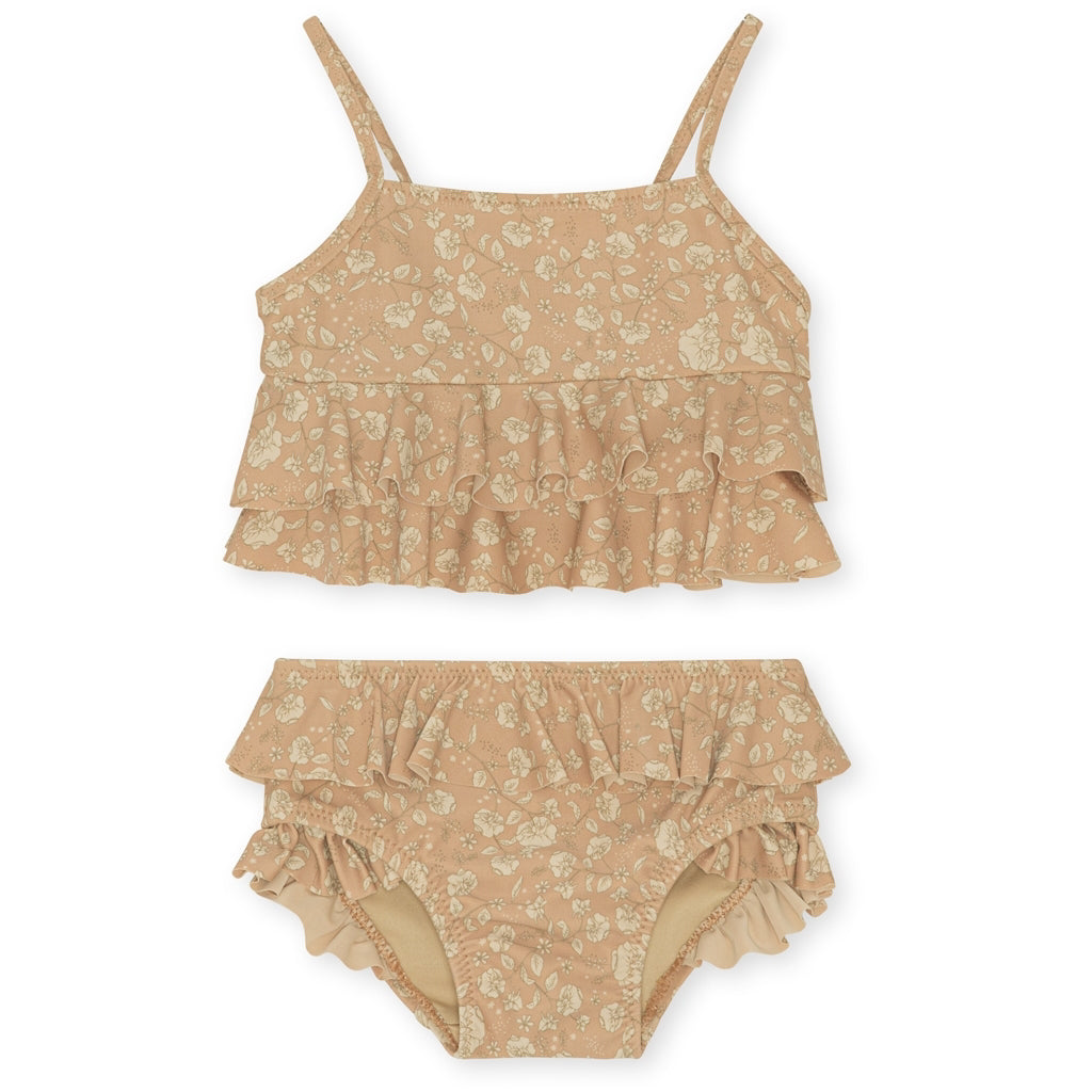 Konges Sløjd® Otroške kopalke bikini Manuca Frill Blossom Rouge 9 M Konges Sløjd