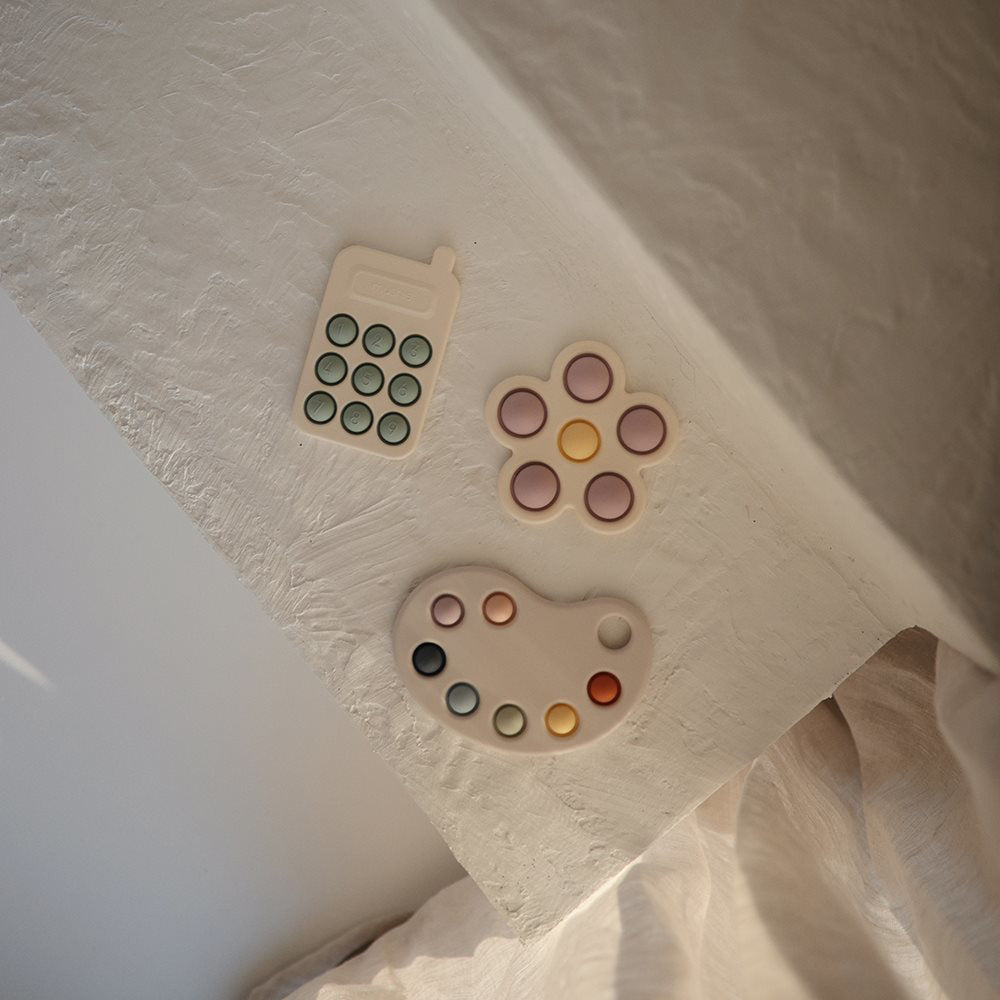 Mushie® Otroška igrača POP-IT Barvna paleta Multi Mushie