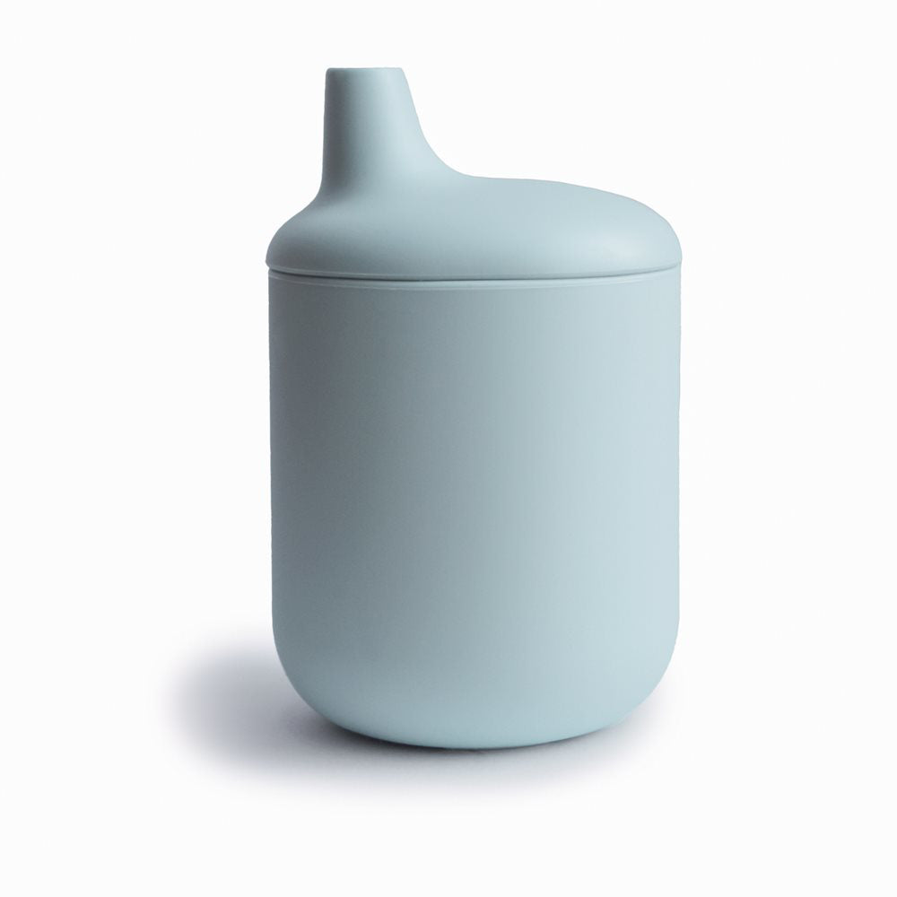 Mushie® Silikonski kozarček Sippy Cup Powder blue Mushie