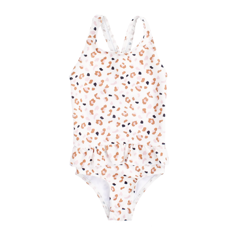 Swim Essentials® Otroške kopalke Suit Kahki Leopard 62 68 Swim Essentials