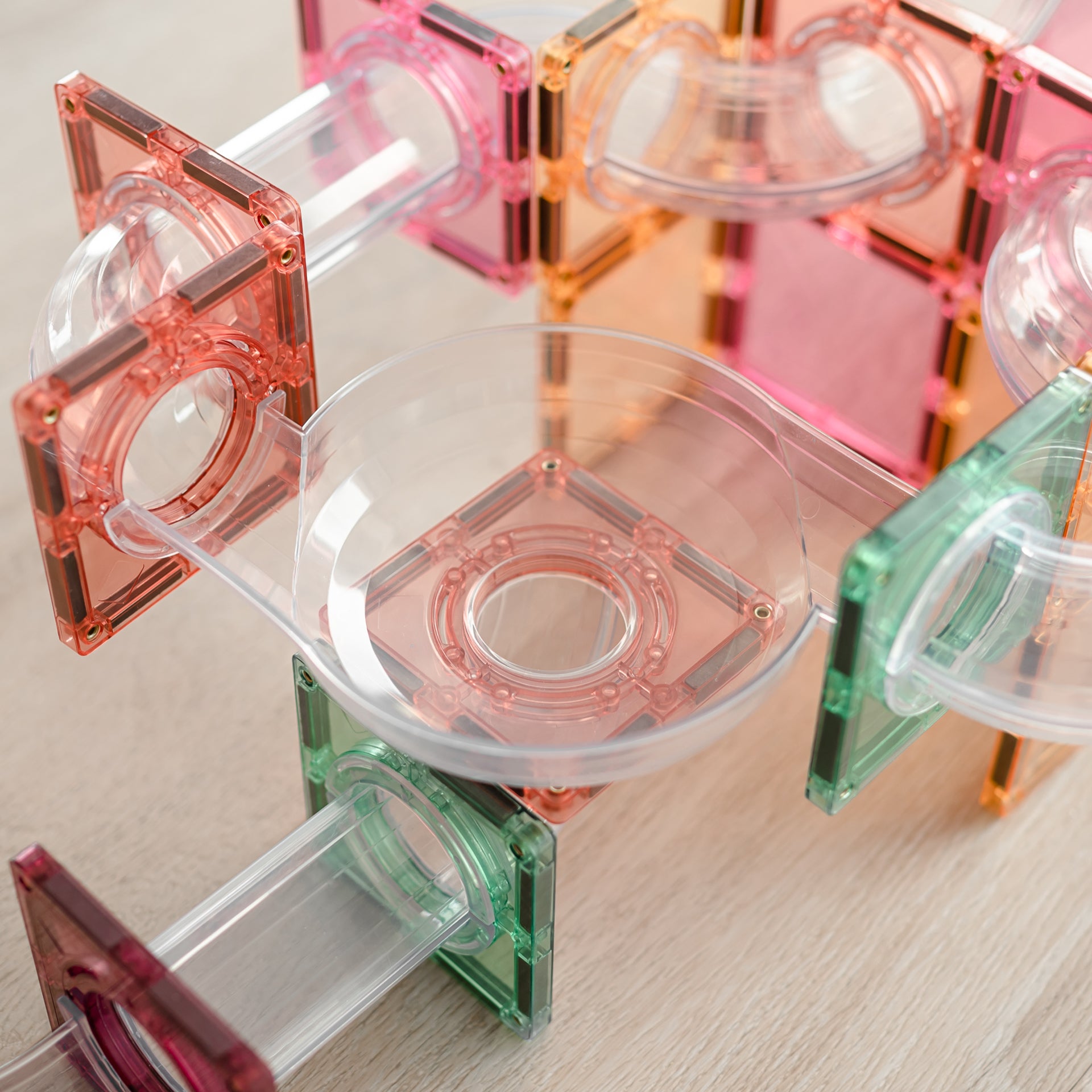 Connetix® Magnetne ploščice Pastel Ball Run Expansion Pack 80-delni Connetix