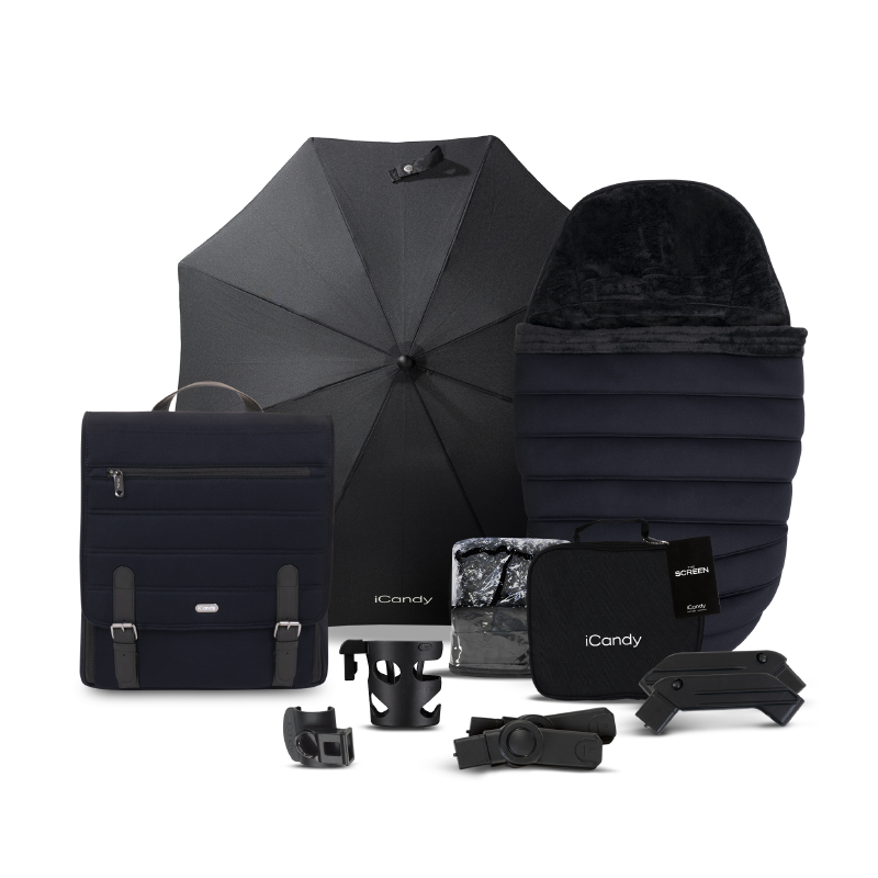 iCandy® Otroški voziček s košaro 2v1 Peach 7 Black Edition iCandy