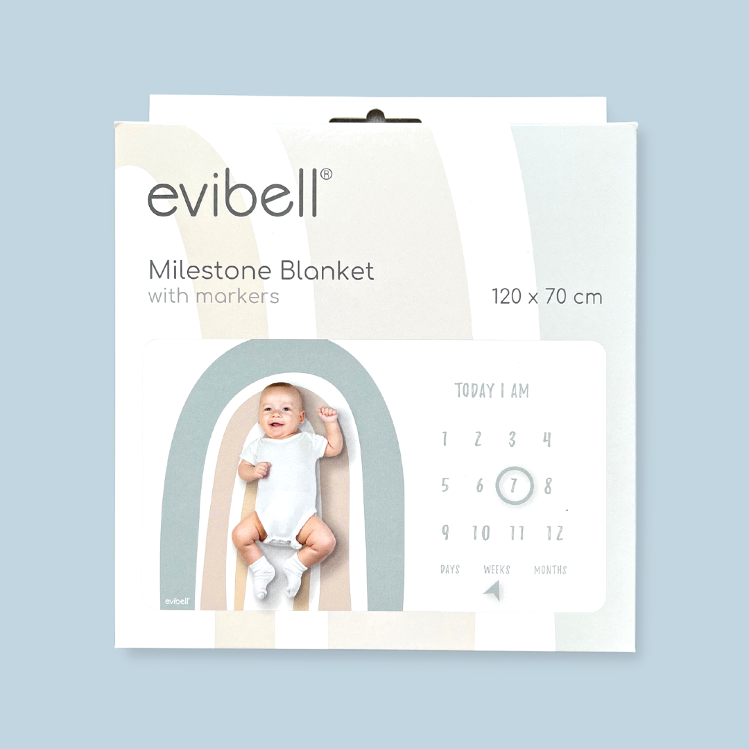 Evibell® Milestone odejica za beleženje spominov Blue Evibell