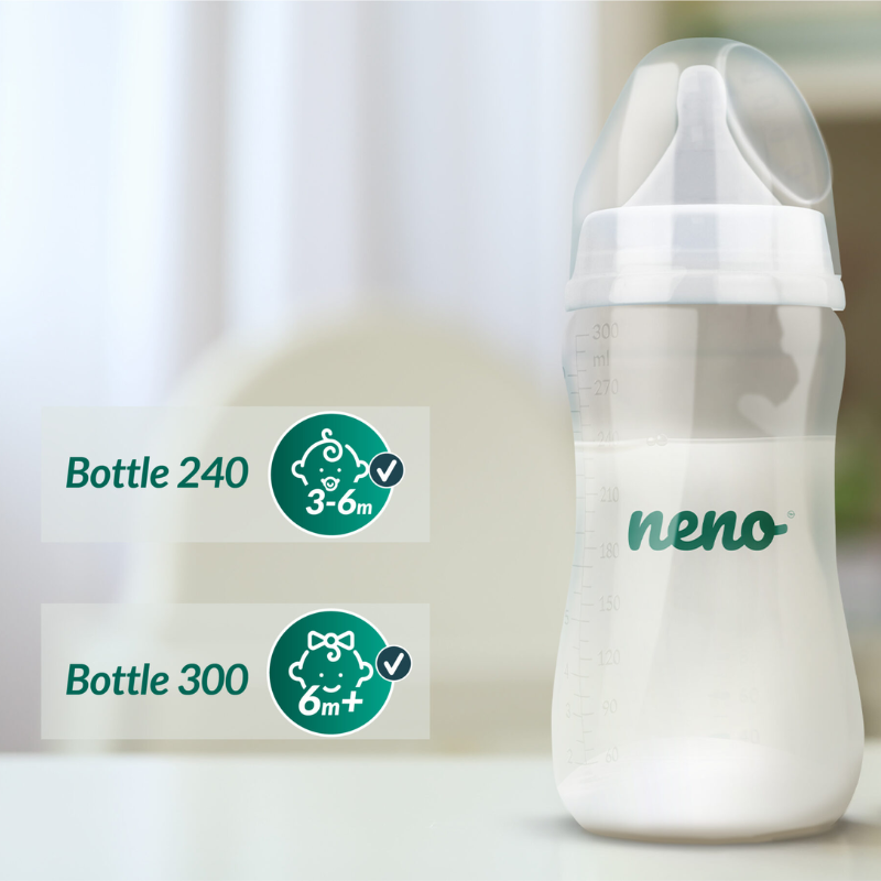 Neno® Steklenička s cucljem 240ml Neno