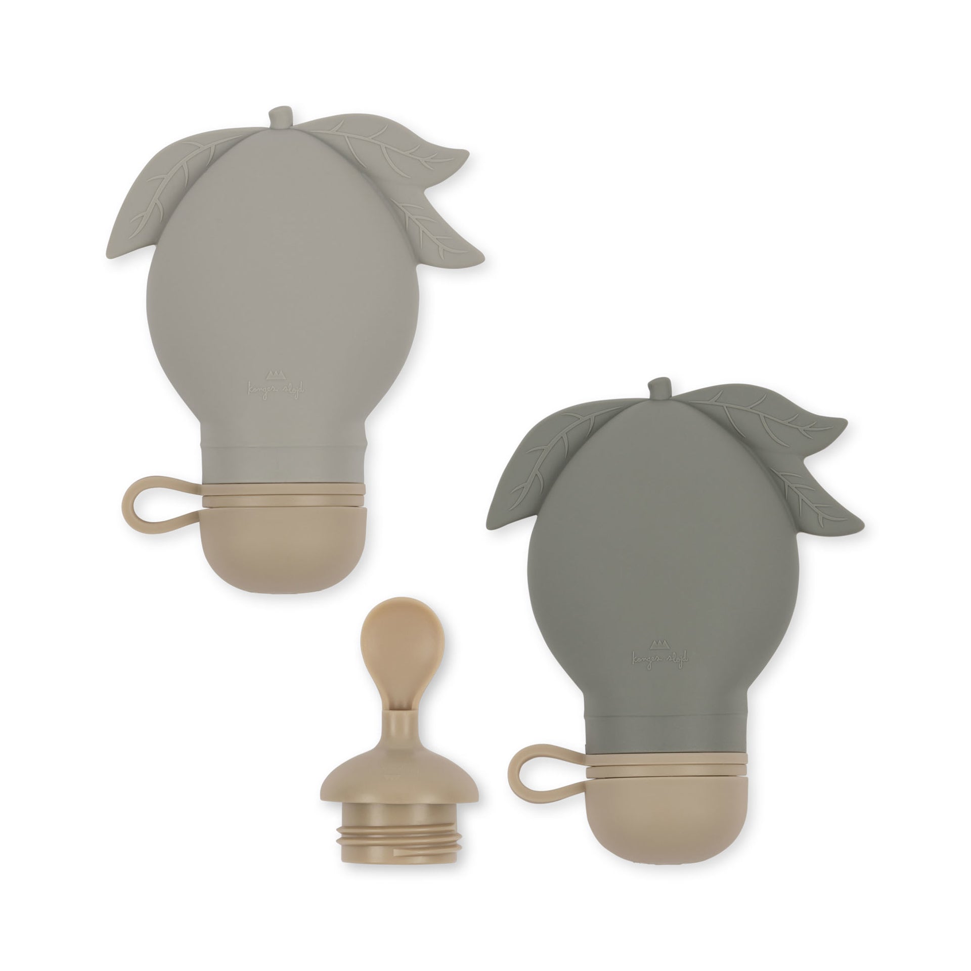 Konges Sløjd® Set 2 silikonskih vrečk za smoothie Whale/Topanga Blush Konges Sløjd