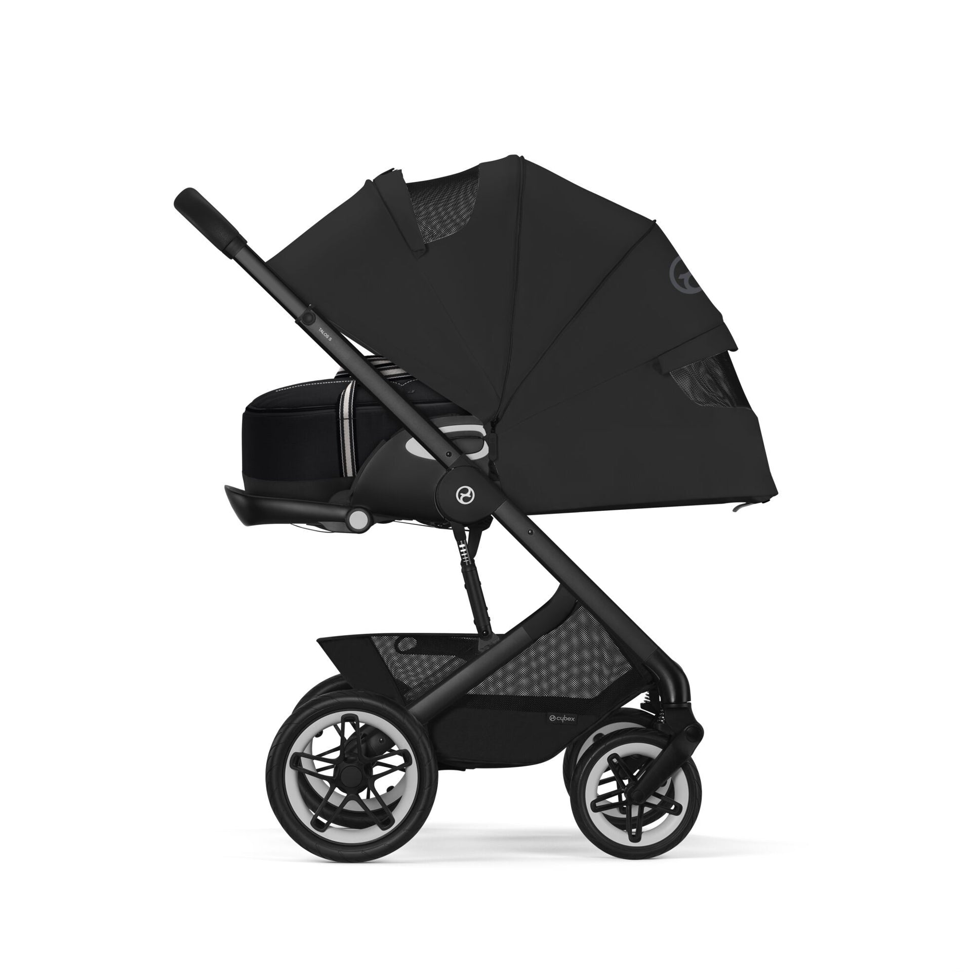 Cybex® Otroški voziček Talos S LUX (0-22 kg) Moon Black (Black Frame) Cybex