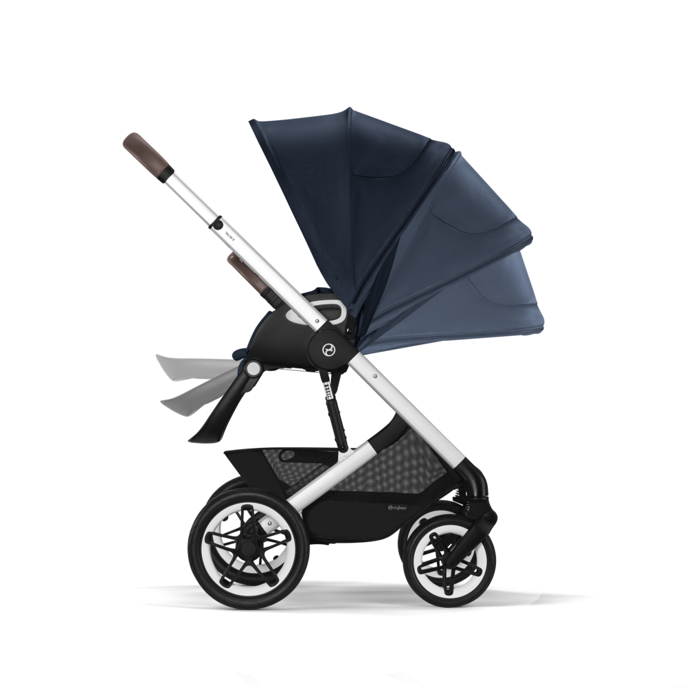 Cybex® Otroški voziček Talos S LUX (0-22 kg) Ocean Blue (Silver Frame) Cybex