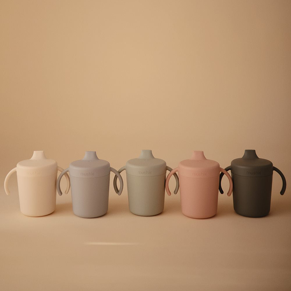 Mushie® Kozarček za učenje pitja Sippy Cup Blush Mushie