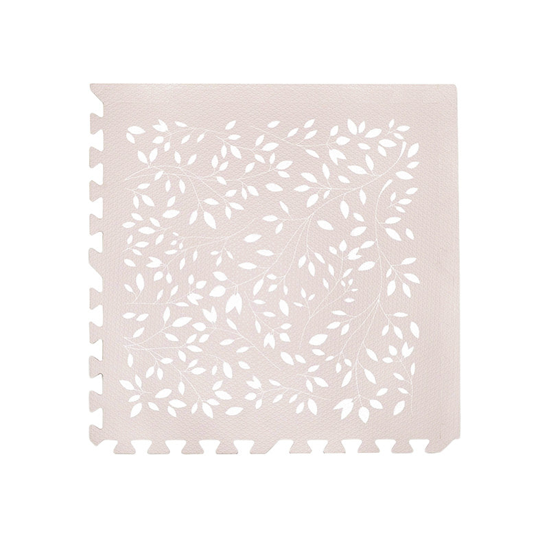 Evibell® Igralna podloga Puzzle 120x180 Leaves Raspberry Evibell