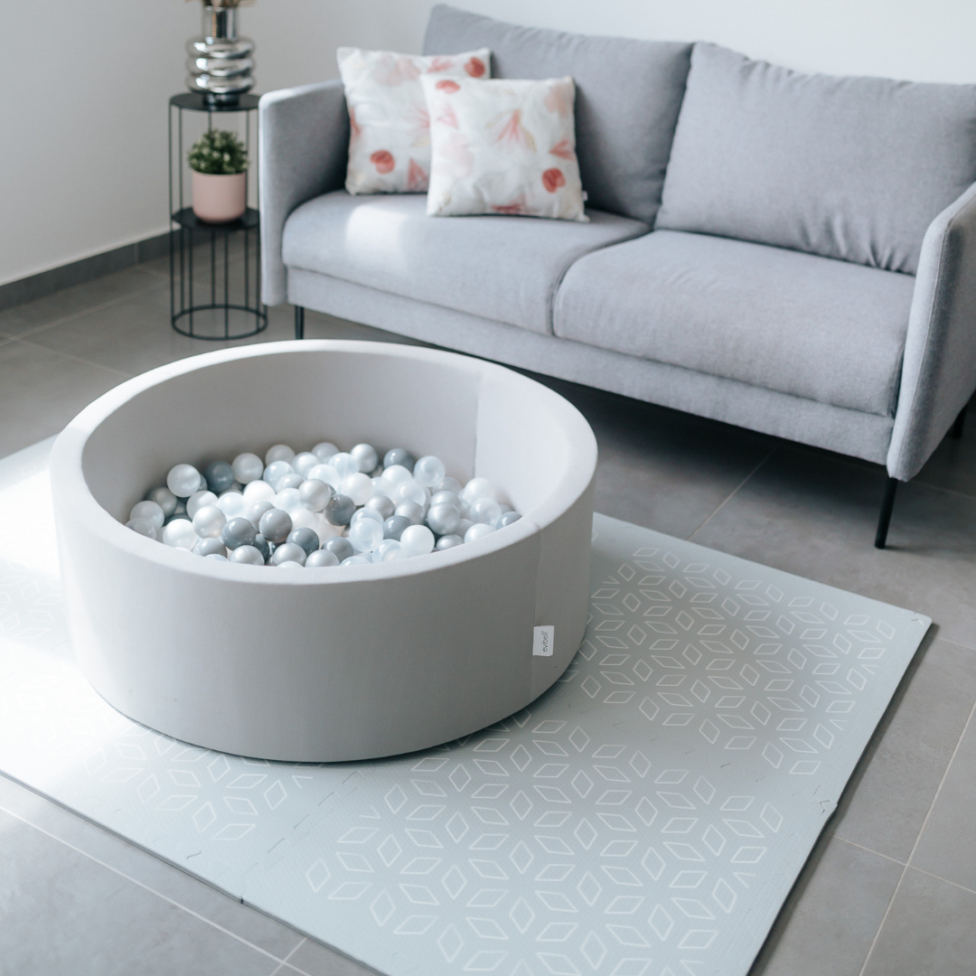 Evibell® Igralna podloga Puzzle 120x180 Geometric Grey Evibell