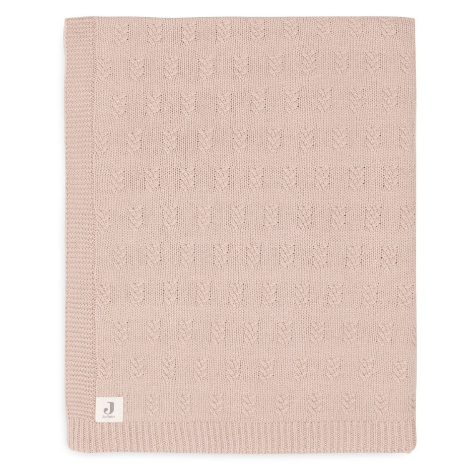 Jollein® Pletena odejica Grain Knit Wild Rose 100x150 Jollein