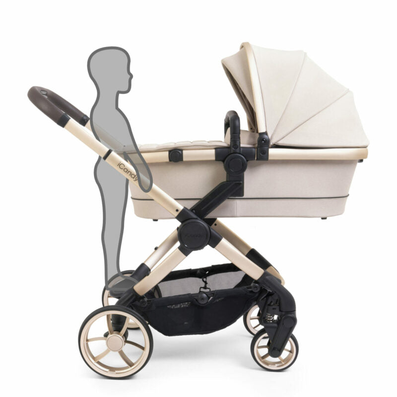 iCandy® Otroški voziček s košaro 2v1 Peach 7 Biscotti Complete Bundle iCandy