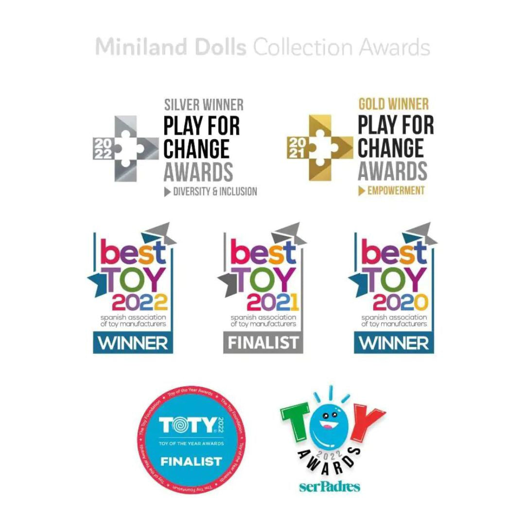 Miniland® Punčka Redhead Girl 38cm Colourful Miniland