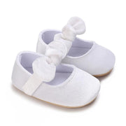Čevlji za posebne priložnosti za dojenčke Soft White Bow 6-12m (12cm) Evitas
