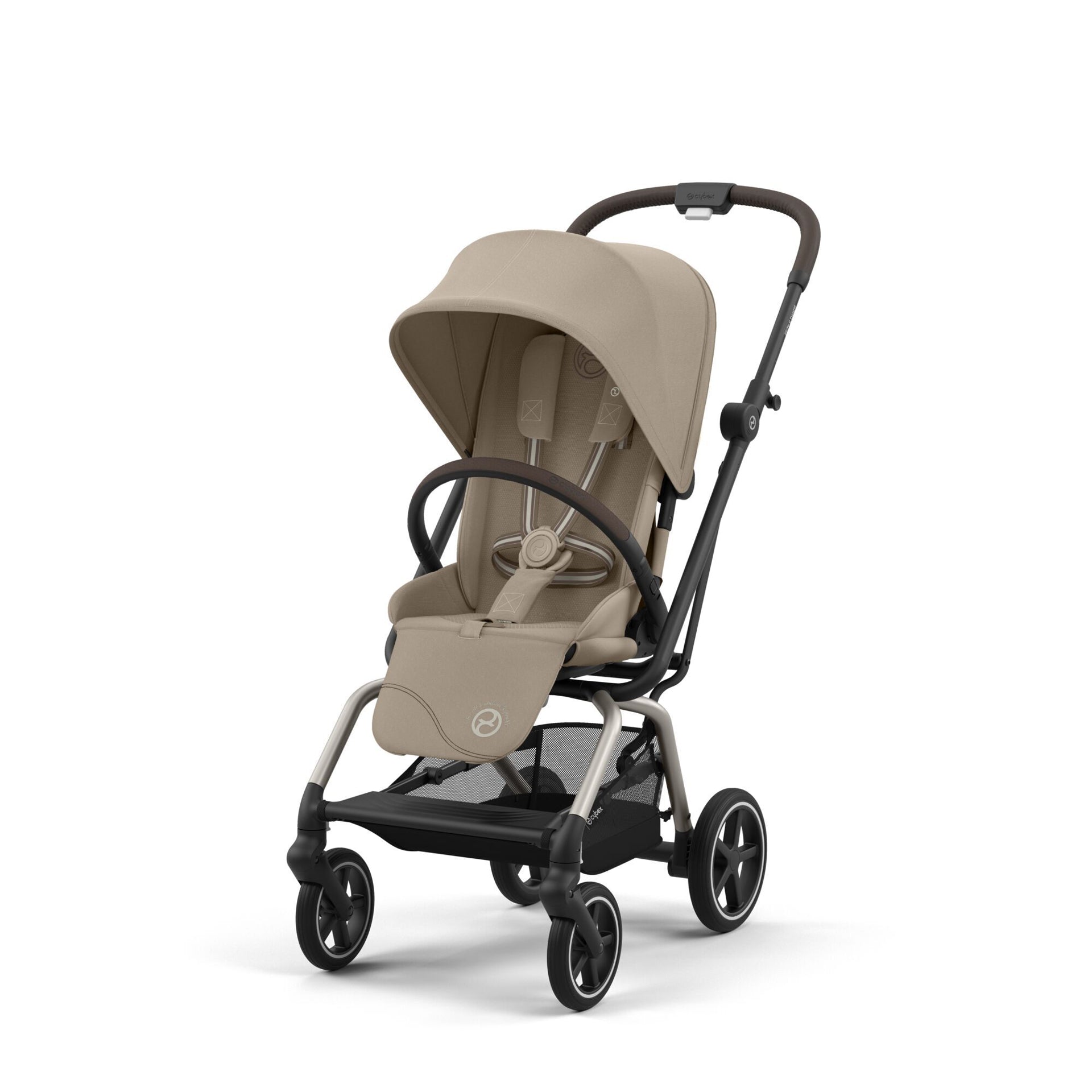 Cybex® Otroški voziček Eezy S Twist+2 Almond Beige (Taupe Frame) Cybex