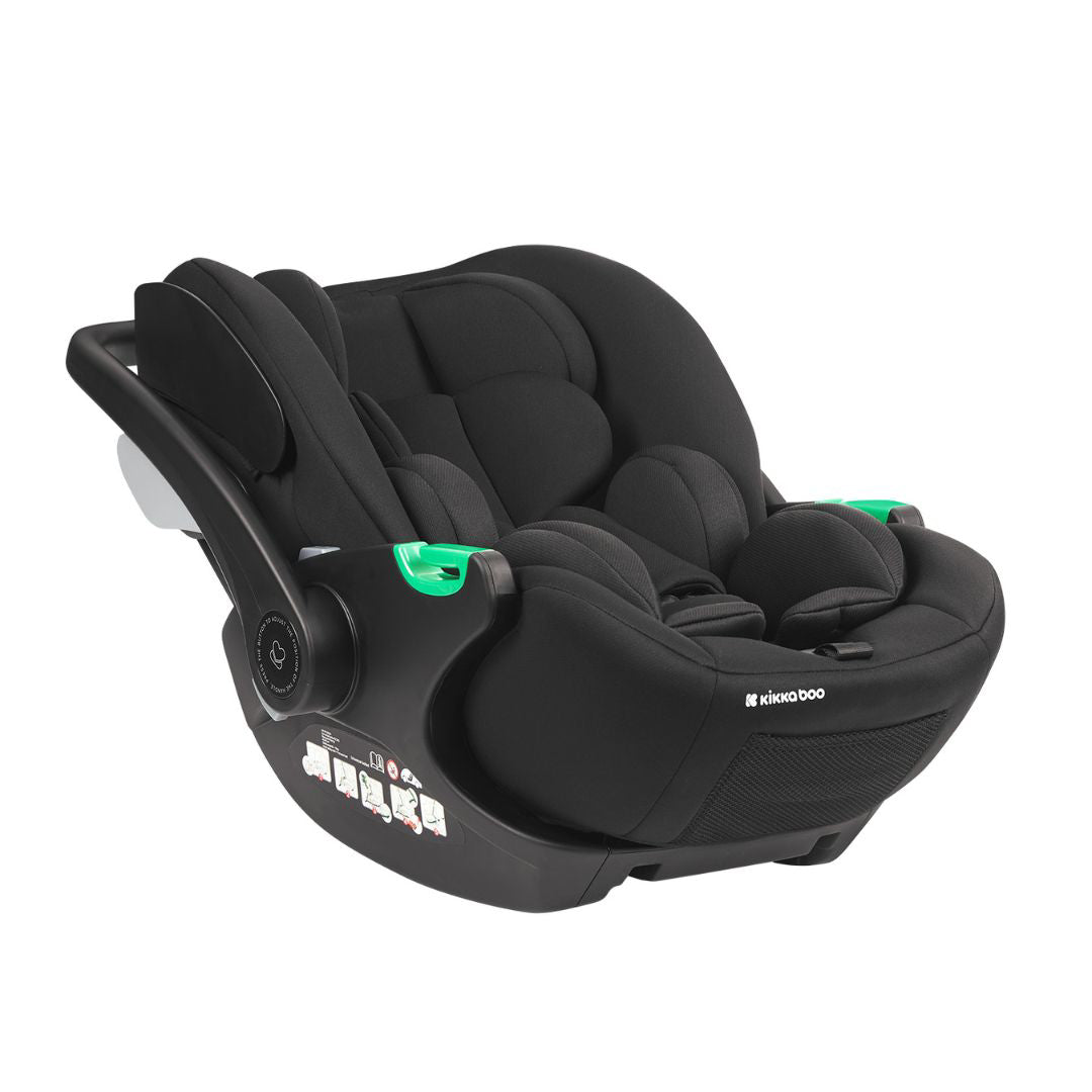 KikkaBoo® Otroški avtosedež / lupinica i-Trail i-SIZE (40-87 cm) Black (Kara/Lanah/Thea/Tiffany) KikkaBoo