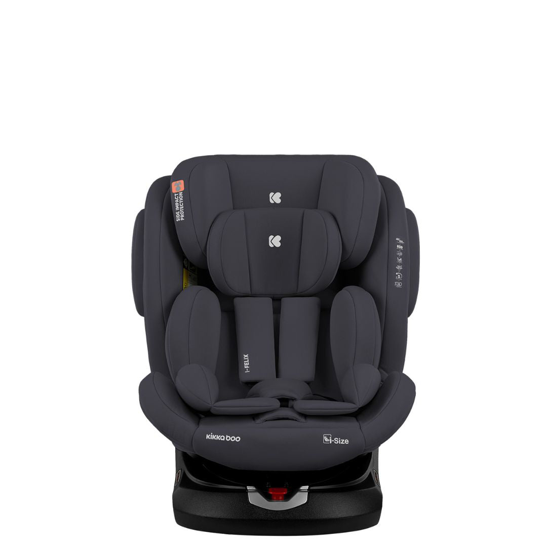 KikkaBoo® Otroški avtosedež 360° i-Felix i-SIZE (40-150 cm) Dark Grey KikkaBoo
