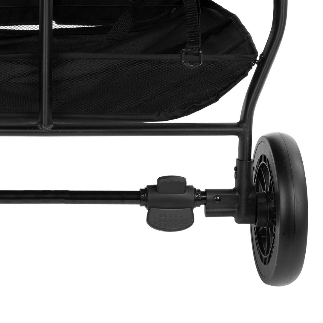 KikkaBoo® Otroški voziček za dvojčke Happy 2 Dark Grey KikkaBoo