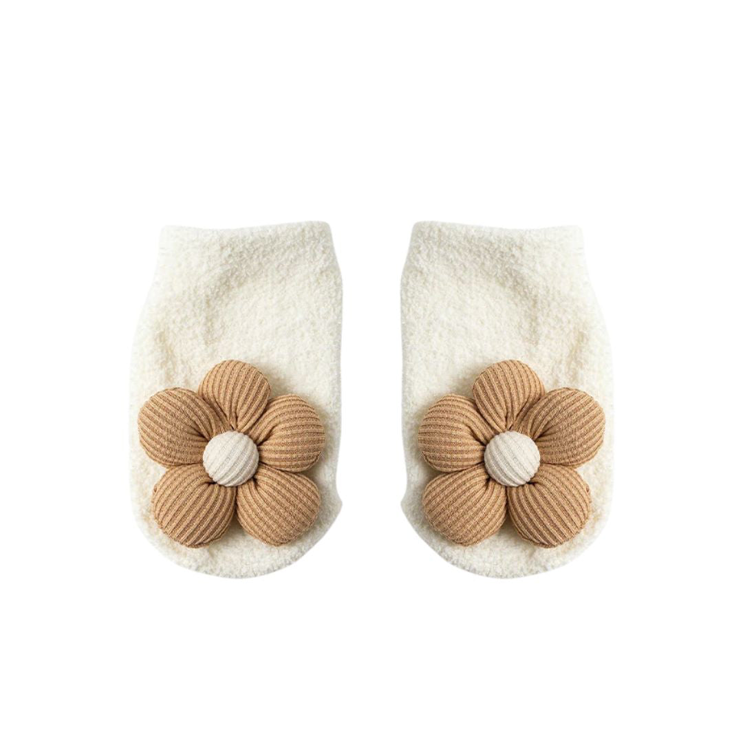 Petite Anna® Otroške nogavice Floral (6-12m) White Petite Anna