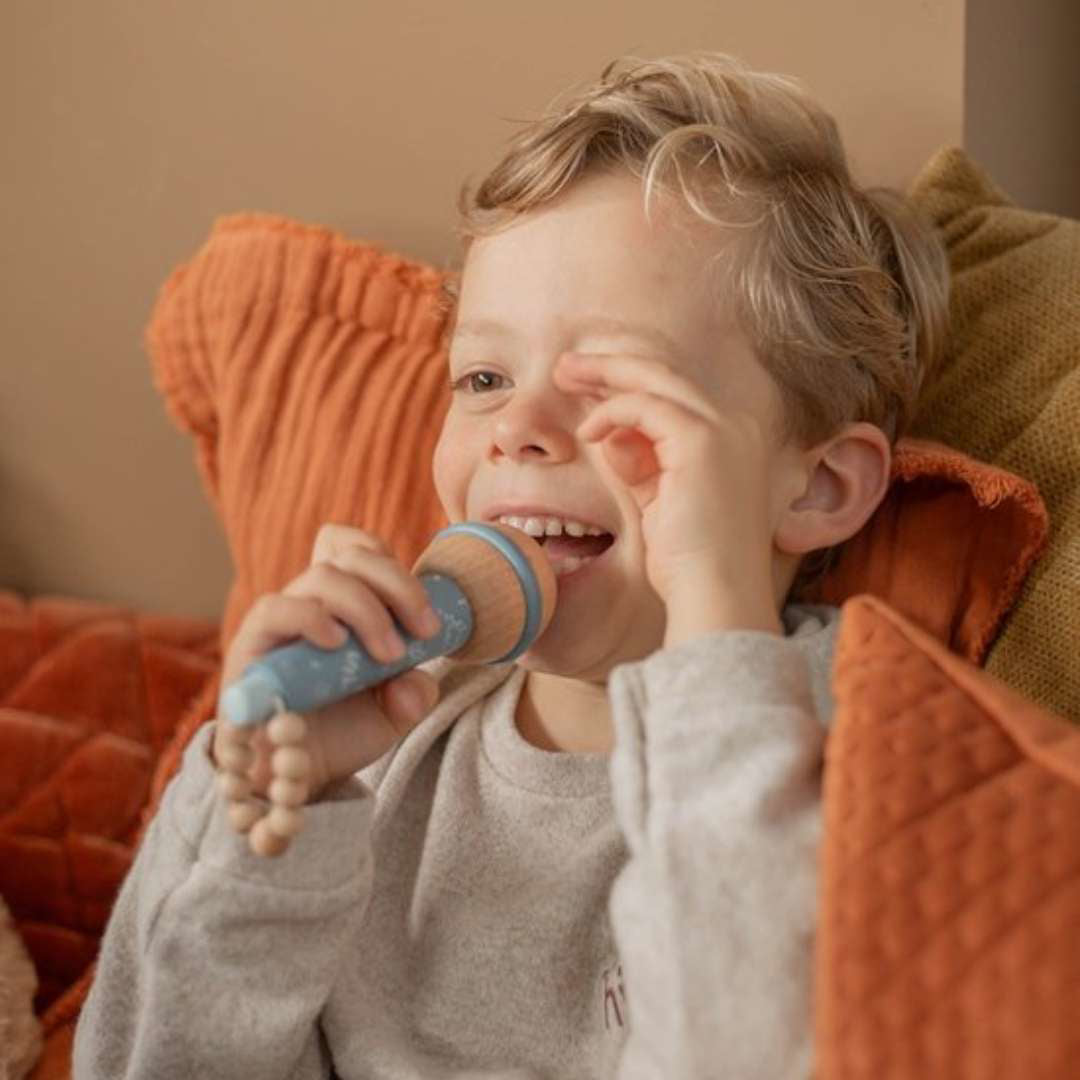 Label Label® Leseni mikrofon Blue Label Label