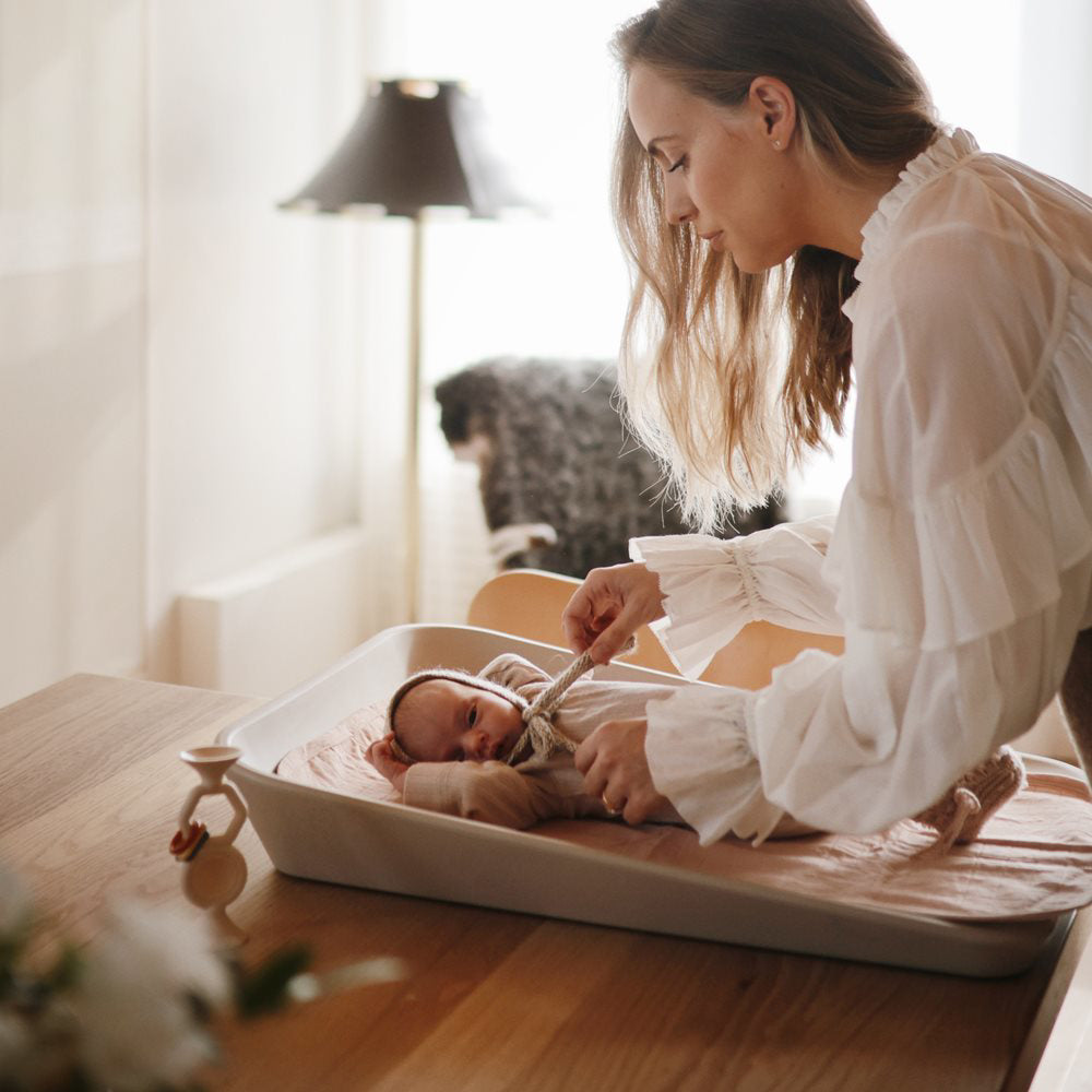 Mushie® Silikonska igrača HexaPop - Shifting Sand Mushie