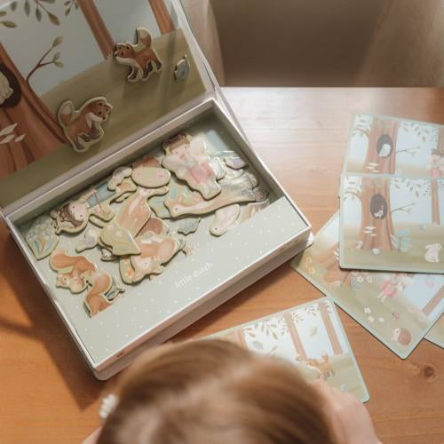 Little Dutch® Magnetna sestavljanka Forest Friends FSC Little Dutch