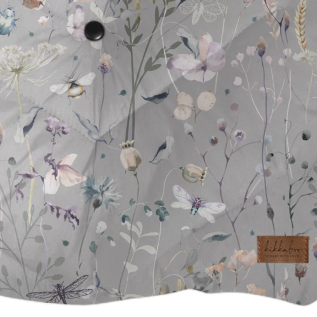 KikkaBoo® Enojna rokavica za voziček Luxury Dreamy Fields Grey KikkaBoo