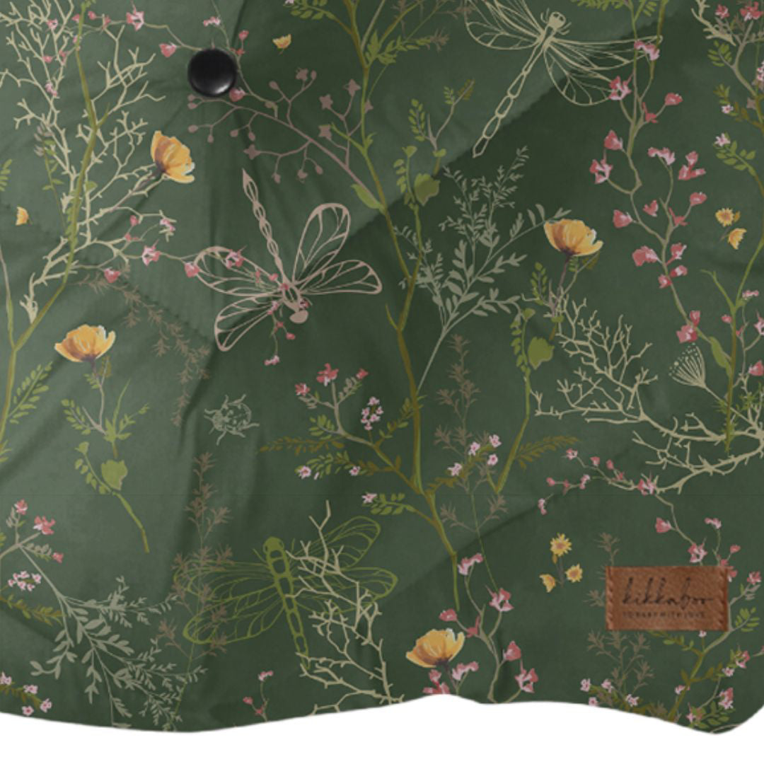 KikkaBoo® Enojna rokavica za voziček Luxury Secret Garden Green KikkaBoo