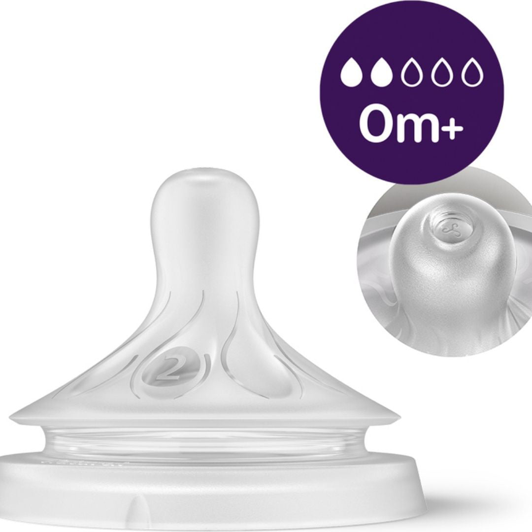 Philips AVENT® Steklena steklenička s cucljem Natural Response 120ml Philips AVENT