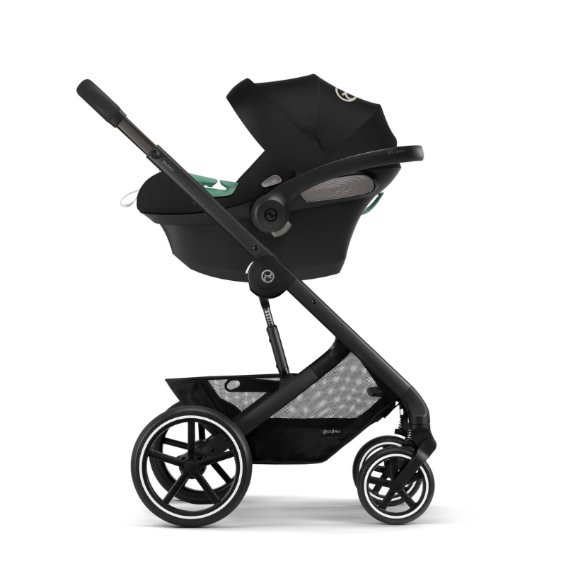 Cybex® Otroški voziček s košaro 2v1 Balios S Lux (0-22 kg) Moon Black (Black Frame) Cybex