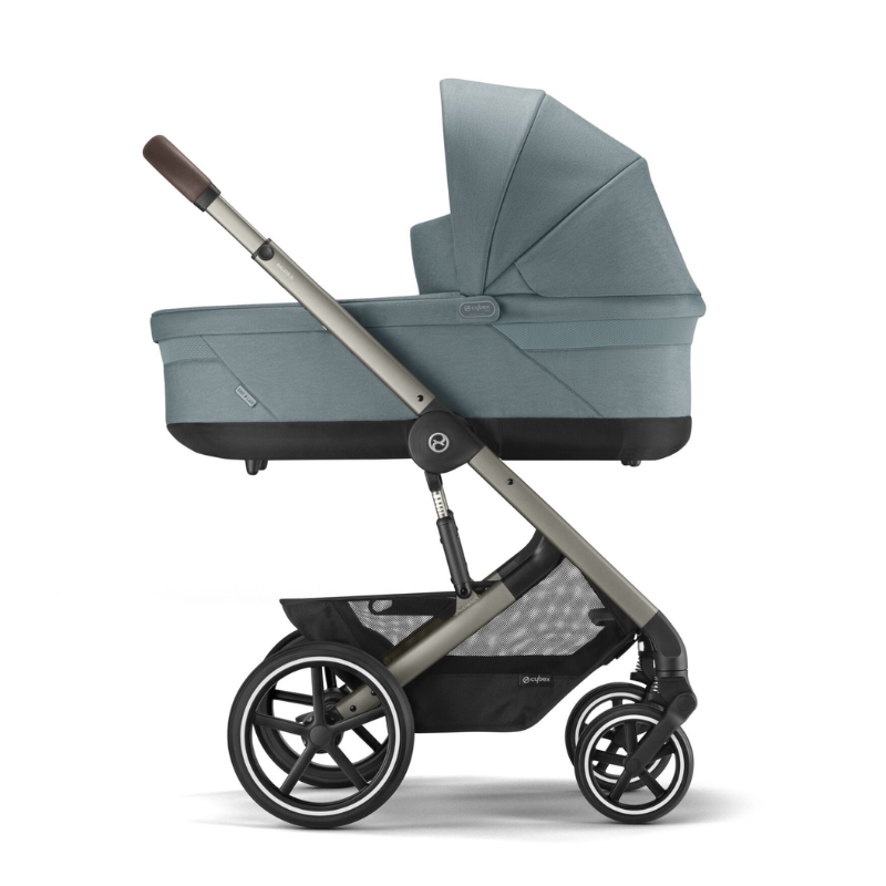 Cybex® Otroški voziček s košaro 2v1 Balios S Lux (0-22 kg) Stormy Blue (Taupe Frame) Cybex