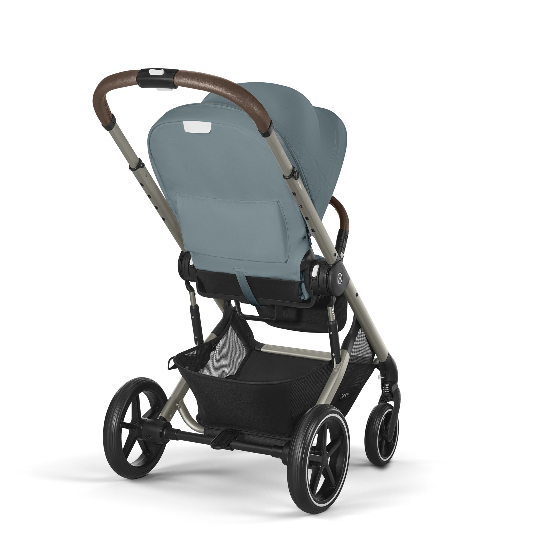 Cybex® Otroški voziček s košaro 2v1 Balios S Lux (0-22 kg) Stormy Blue (Taupe Frame) Cybex