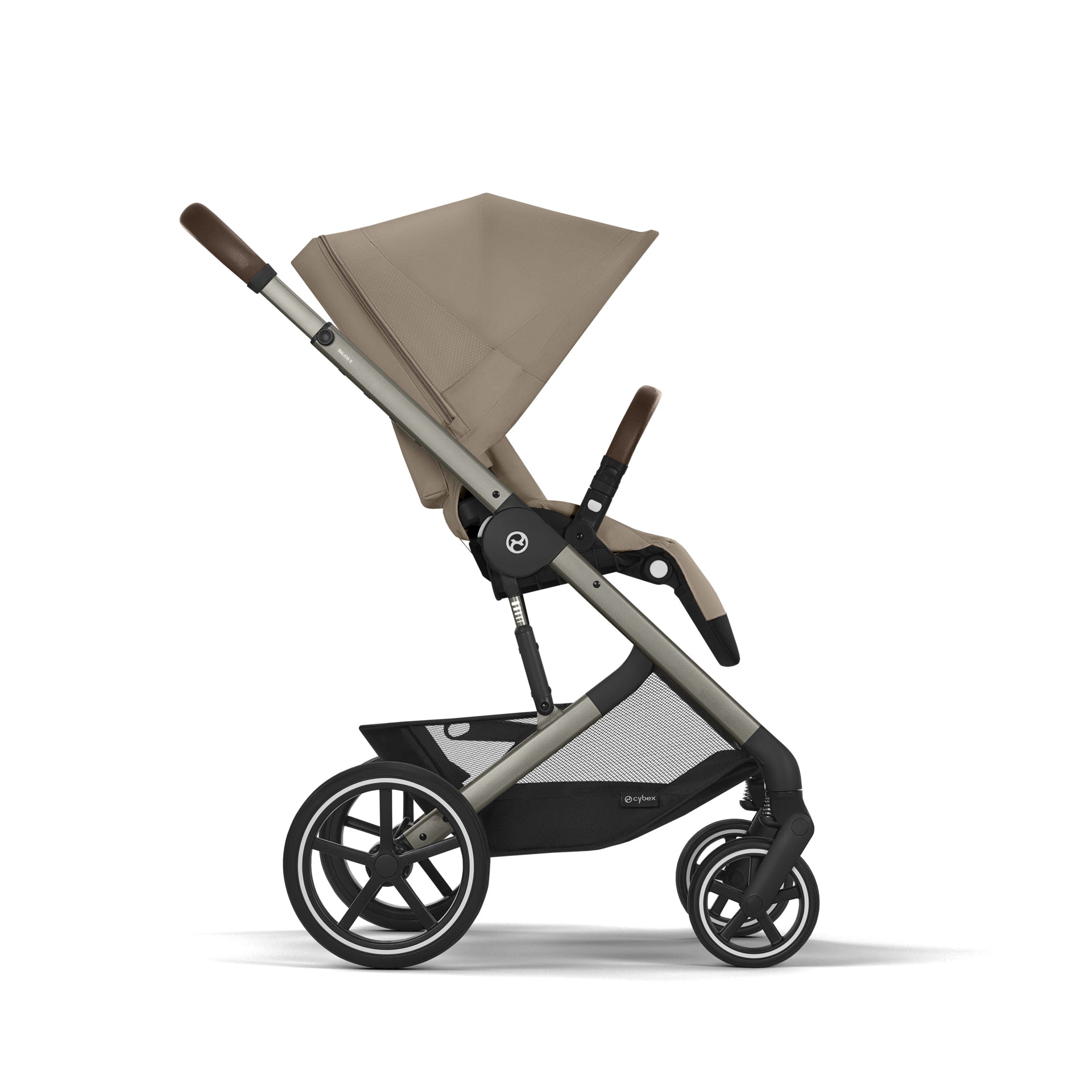 Cybex® Otroški voziček 4v1 Balios S Lux + Avtosedež Cloud G + IsoFix baza G Almond Beige (+ Rain cover) Cybex