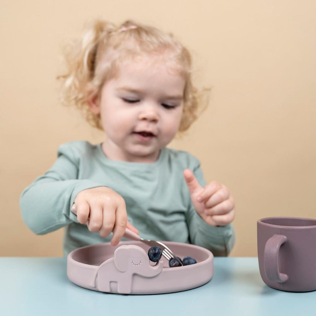 Done by Deer® Jedilni set Peekaboo Powder Done by Deer