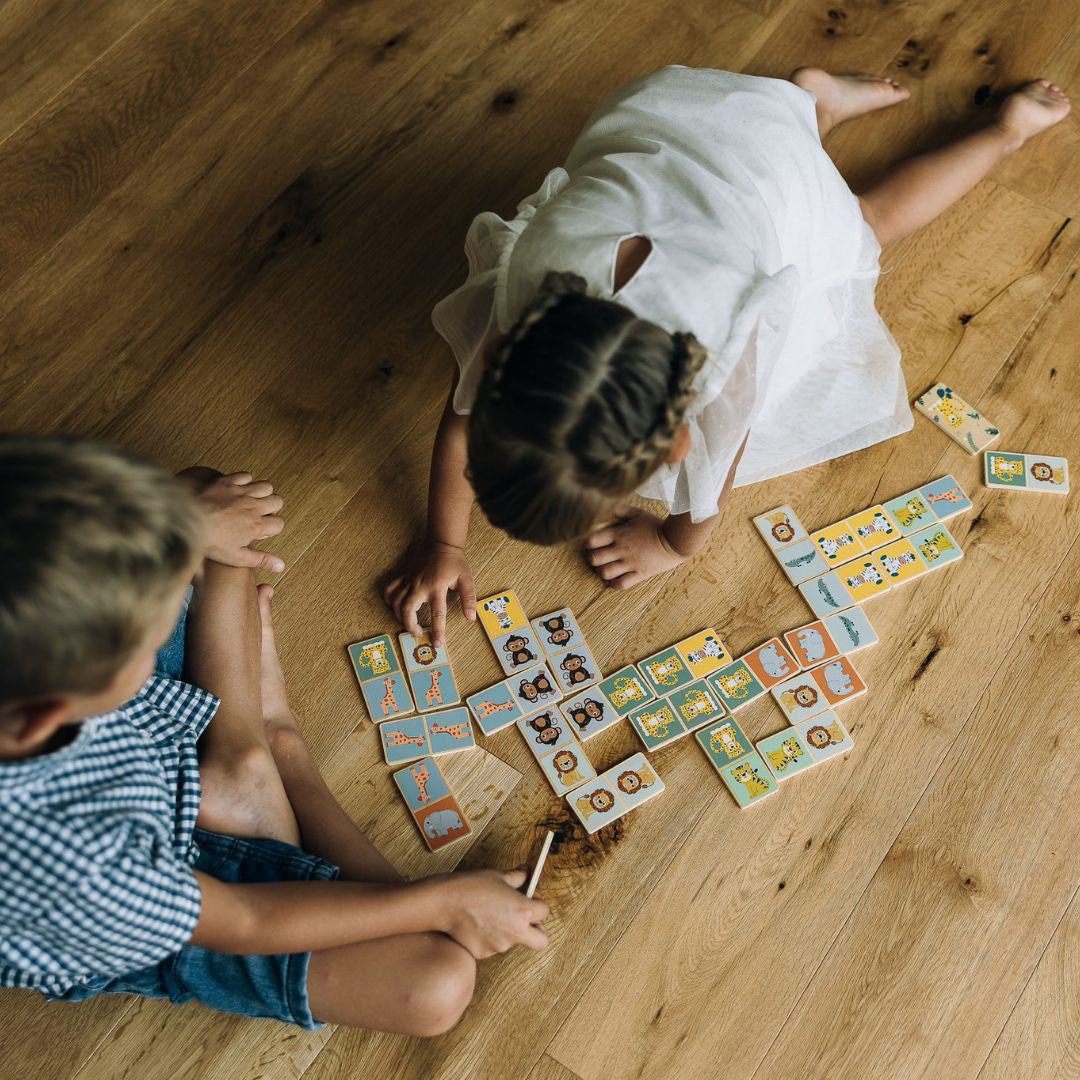 Free2Play® Lesena družabna igra Domino (28 kosov) Free2Play