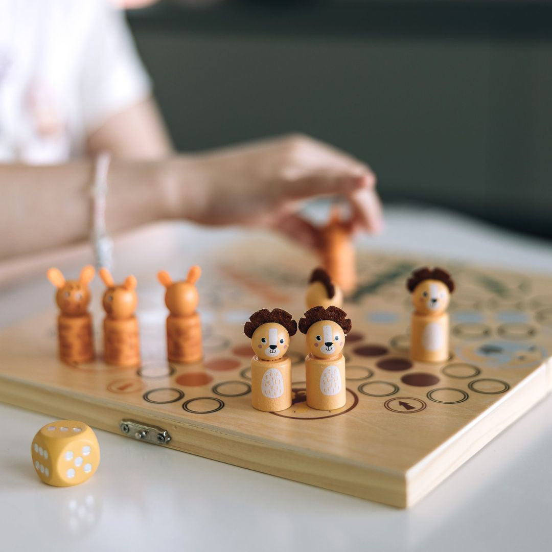 Free2Play® Lesena družabna igra Človek, ne jezi se Free2Play