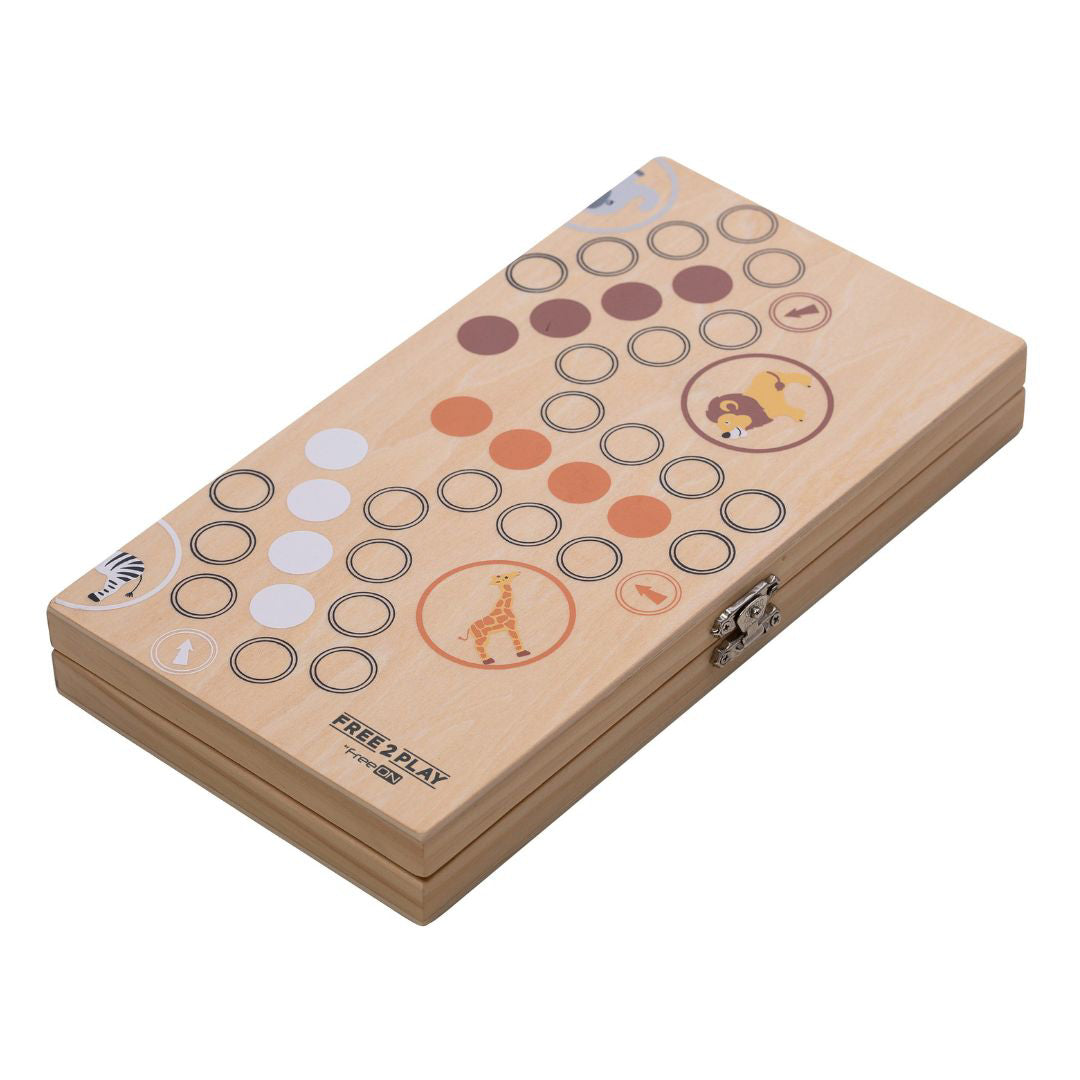 Free2Play® Lesena družabna igra Človek, ne jezi se Free2Play