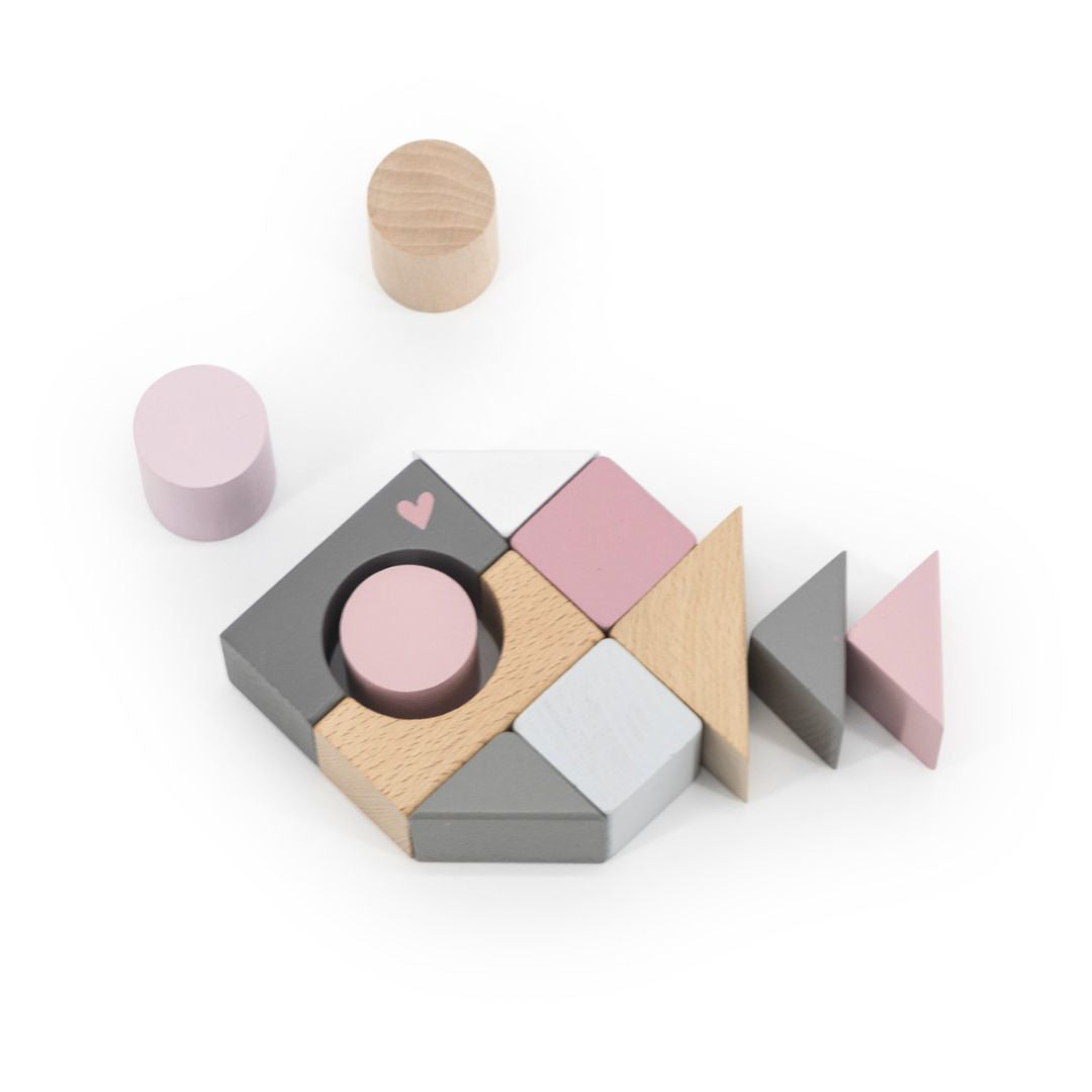 Label Label® Lesene kocke Pink 50 kos Label Label