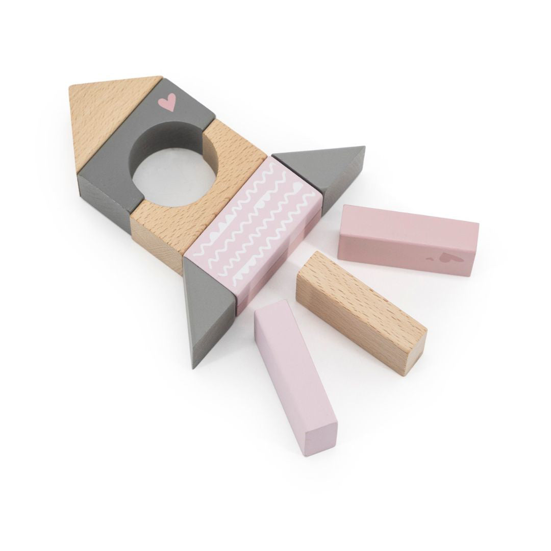 Label Label® Lesene kocke Pink 50 kos Label Label