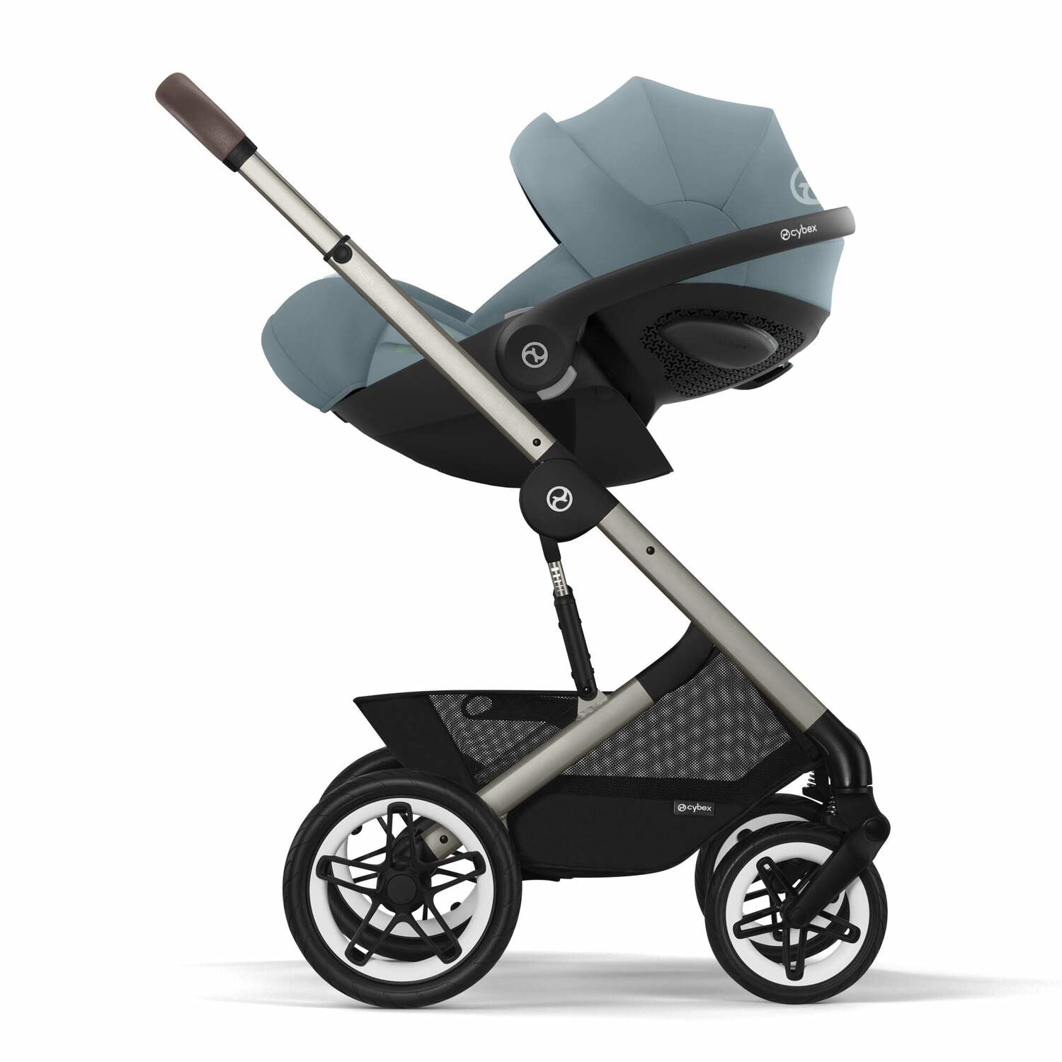 Cybex® Otroški voziček Talos S LUX (0-22 kg) Stormy Blue (Taupe Frame) Cybex