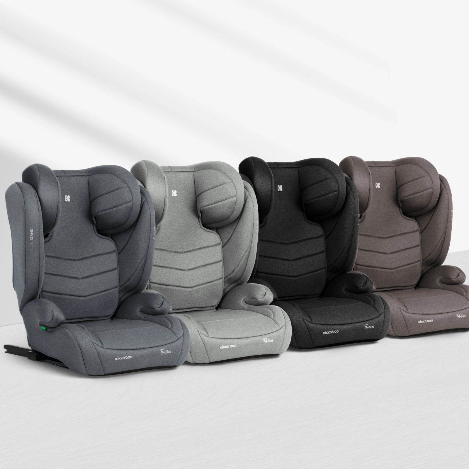 KikkaBoo® Otroški avtosedež i-Stand i-SIZE (100-150 cm) Dark Grey KikkaBoo