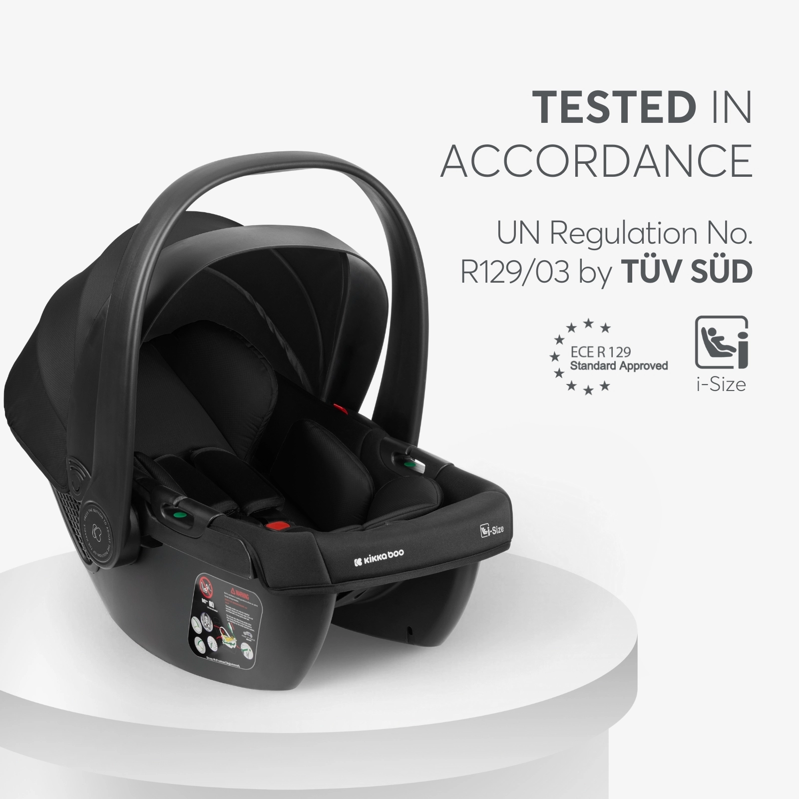 KikkaBoo® Otroški voziček s košaro 3v1 Modena Black KikkaBoo